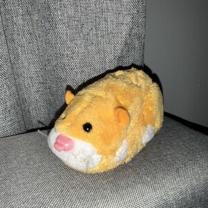 Zhu Zhu Pets Hamster Nugget Orange White 2008 Tested works Needs New Batteries